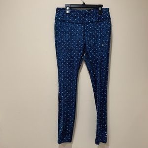 Nike Blue Dri Fit Crop Leggings Size M